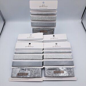 75 YDs Total Of Special Occasion Wedding Anniversary Silver Glitter Ribbon Sets